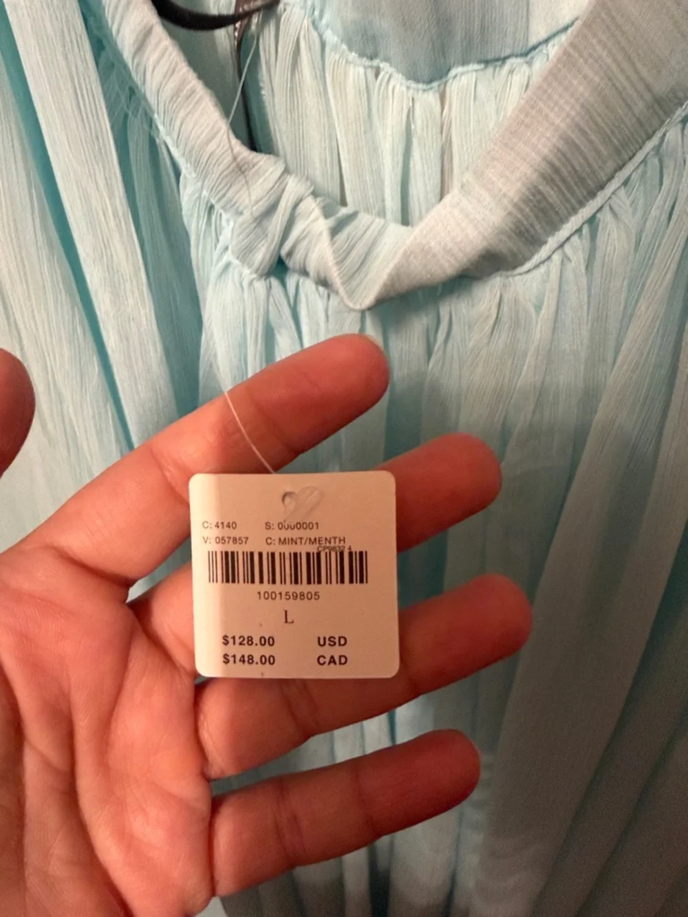 Anthropologie Sheer Tulle Lace Maxi Skirt Tiffany Robins Blue - Picture 5 of 5